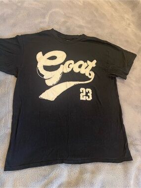 Novamen Black Graphic 'Goat' 23 Short Sleeve Tee L Men